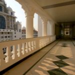 Inside corridor of the new Telangana Secretariat.