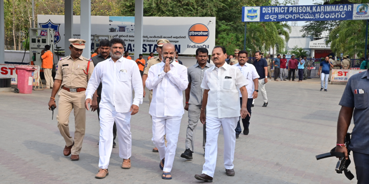 Bandi Sanjay released from jail