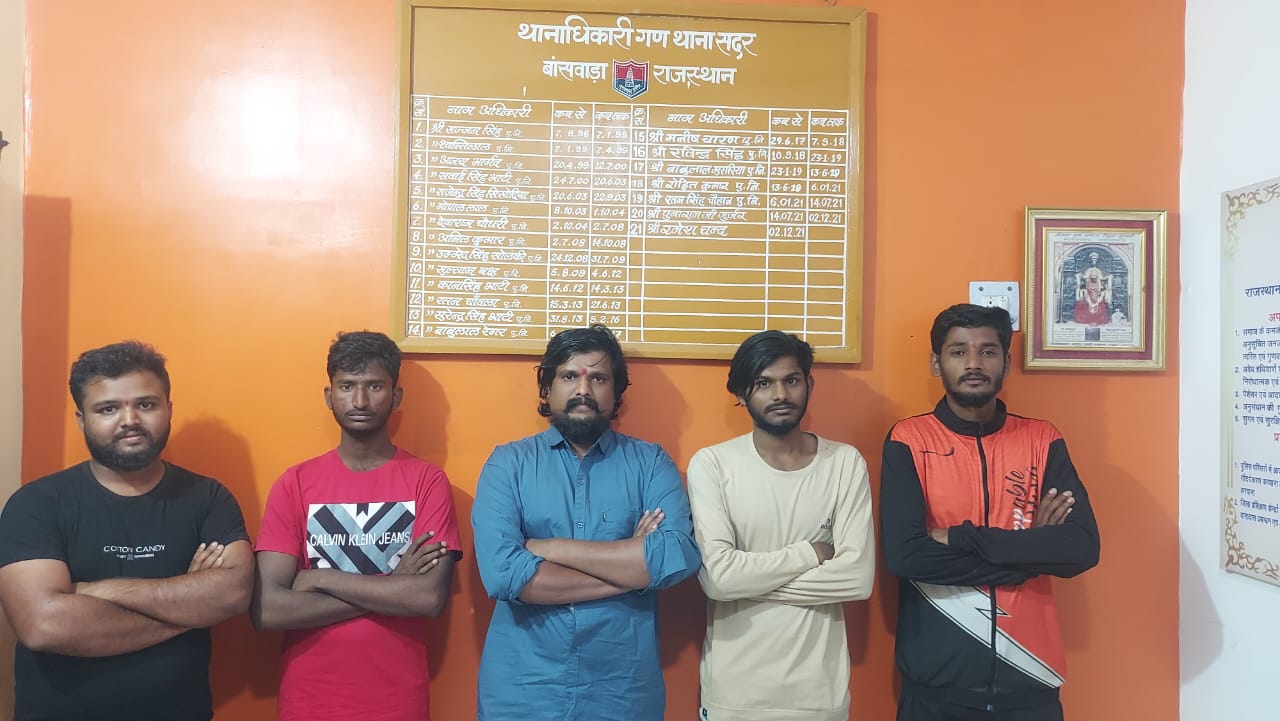 Puneeth Kerehalli and his four associates were arrested in Rajasthan. (Supplied)