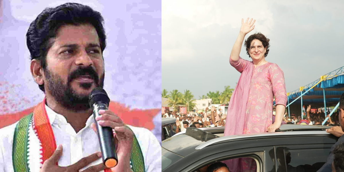 Revanth Reddy said that Priyanka Gandhi will cover a wide gamut of issues that are dominating the Telangana political scene. (Twitter)