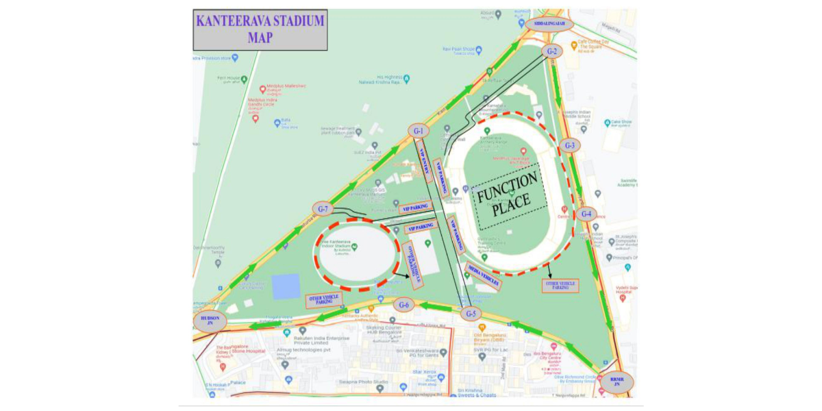 Bangalore traffic diversion for Siddaramaiah swearing in
