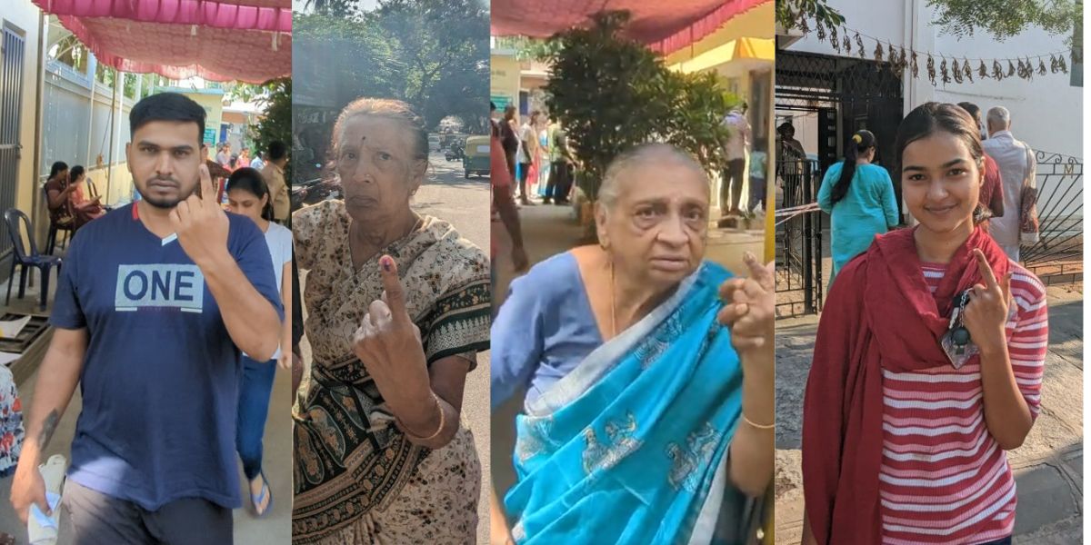 First time voters and elderly cast their votes. (South First)