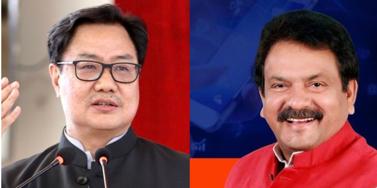 Kiren Rijiju, SP Baghel. (Twitter)