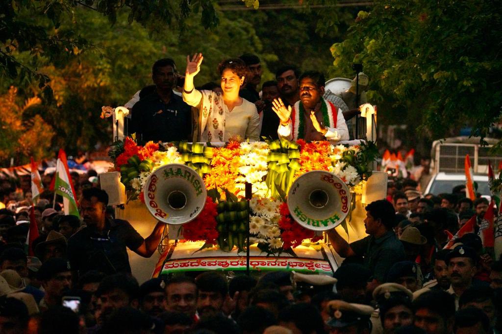 Priyanka Gandhi in Hyderabad