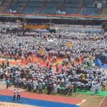 Sree Kanteerava Stadium was the venue for the swearing-in ceremony. (Supplied)
