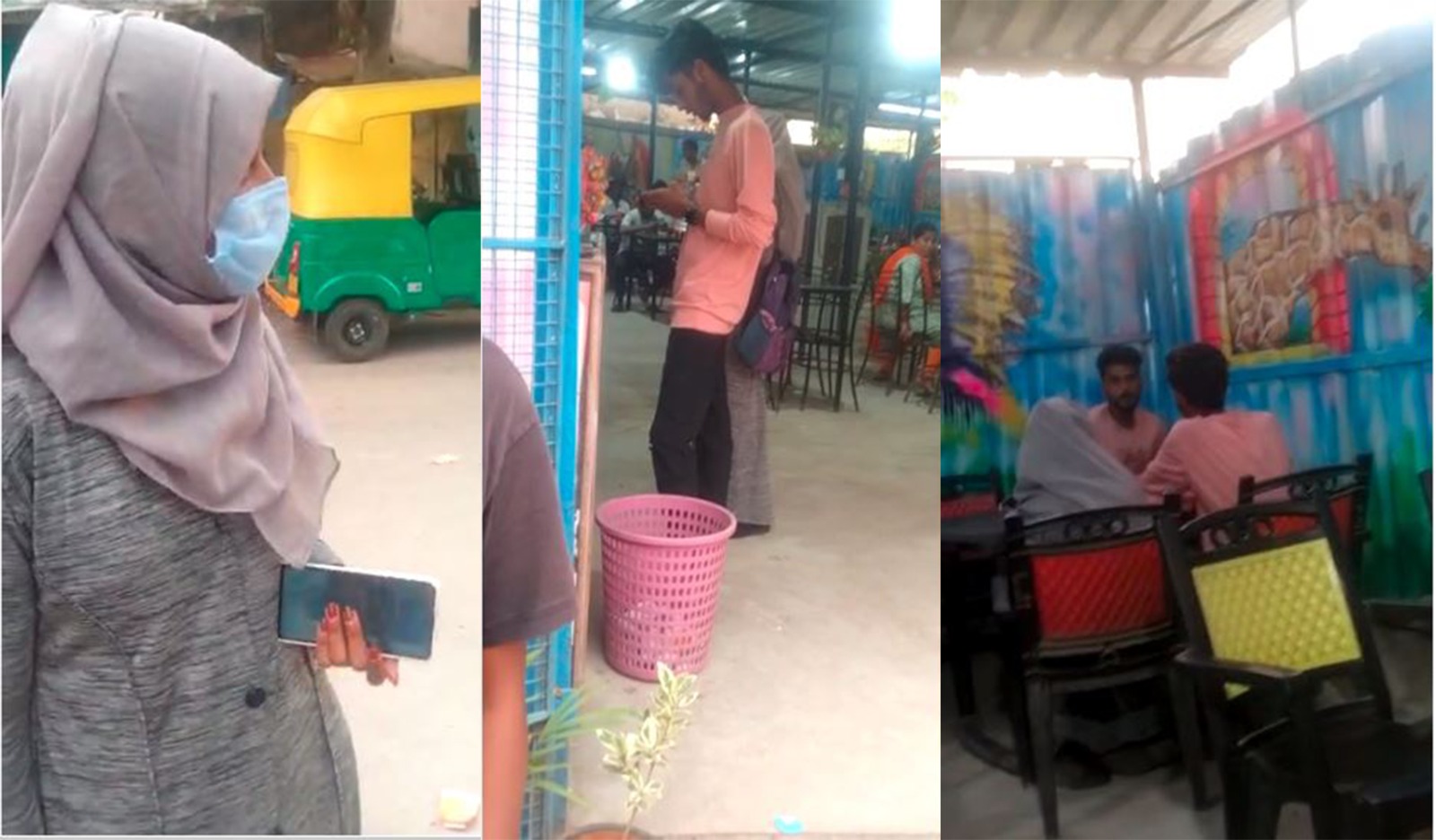 Screen grabs of the mobile phone recorded videos of the moral policing incident in Chikkaballapura
