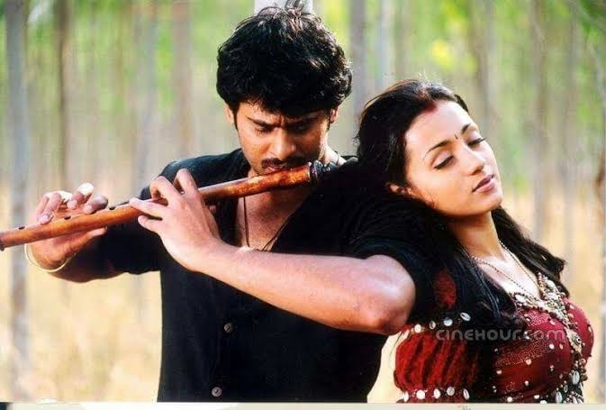 A still from 'Pournami' prabhas