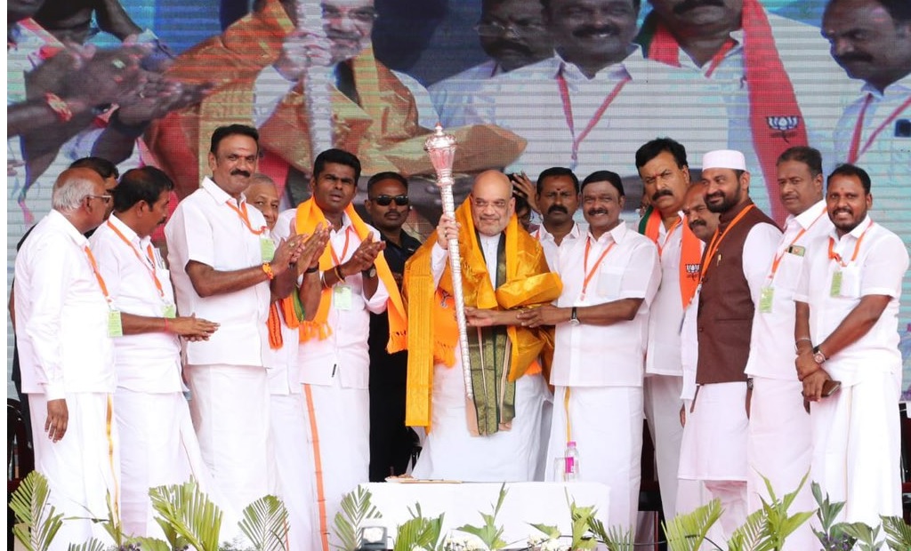 Amit Shah sounds poll bugle for Lok Sabha elections, appeals to Tamil pride amidst power-outage politics