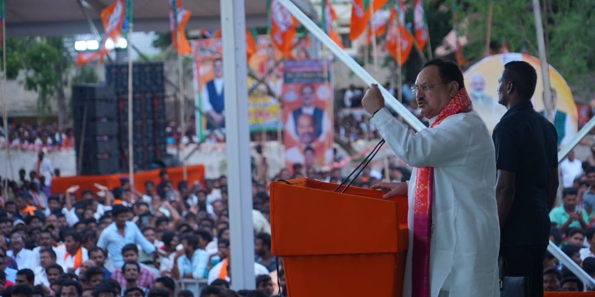 JP Nadda in Telangana