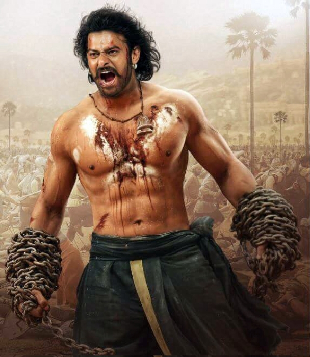 Prabhas in a still from Baahubali