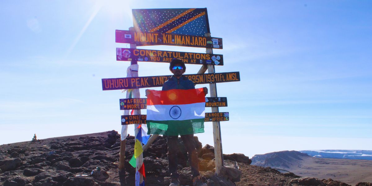 Naga Satish set a record for completing the first leg of the climb (5,400 metres) in an astonishing eight hours and 50 minutes.