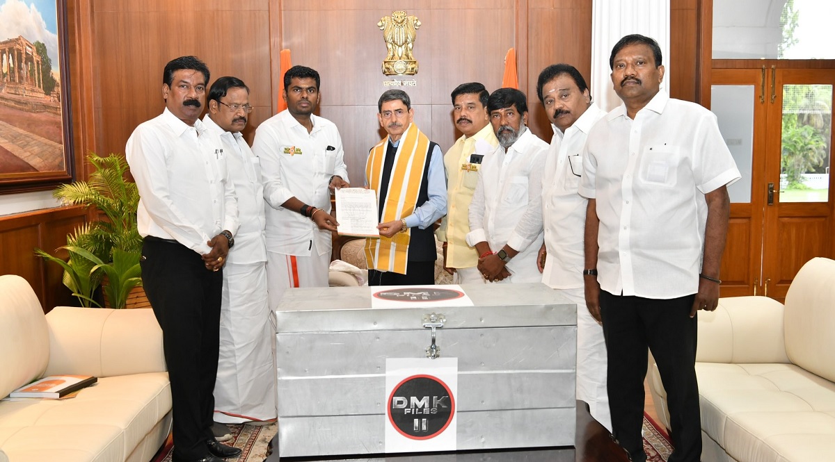 Ahead of his roadshow, TN BJP Chief Annamalai submits ‘DMK Files Part 2’ documents to Governor