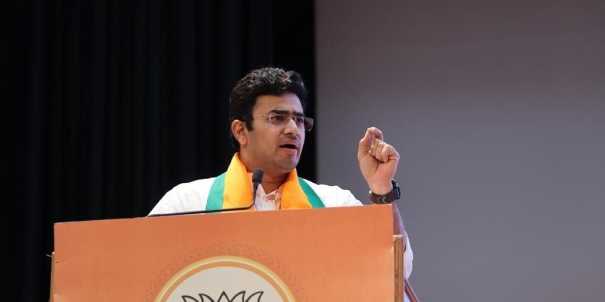File photo of BJP MP Tejasvi Surya.