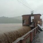 Telangana Rains: Kadem project reservoir in Nirmal district after water reaches the full capacity. (Supplied)