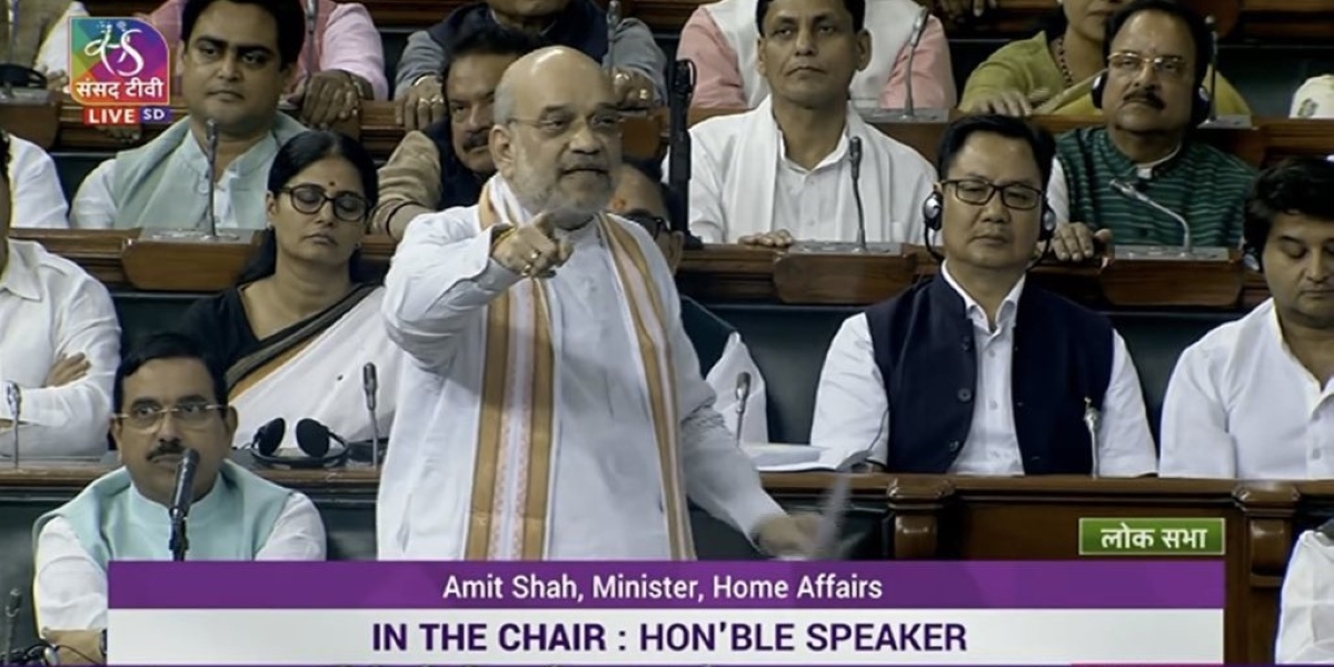 Amit Shah in Parliament