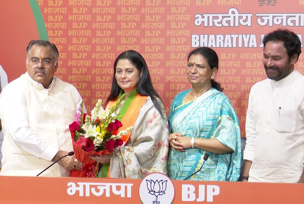 Ex-Congress MLA and actor Jayasudha joined the BJP on 2 August. (Twitter)
