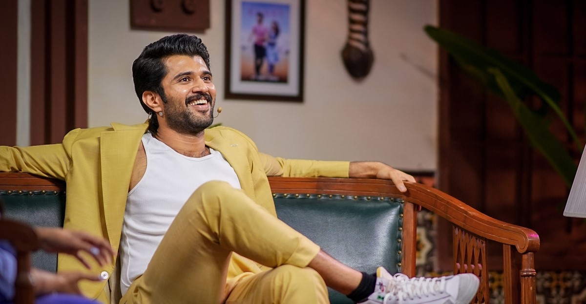 Vijay Deverakonda at Kushi promotions