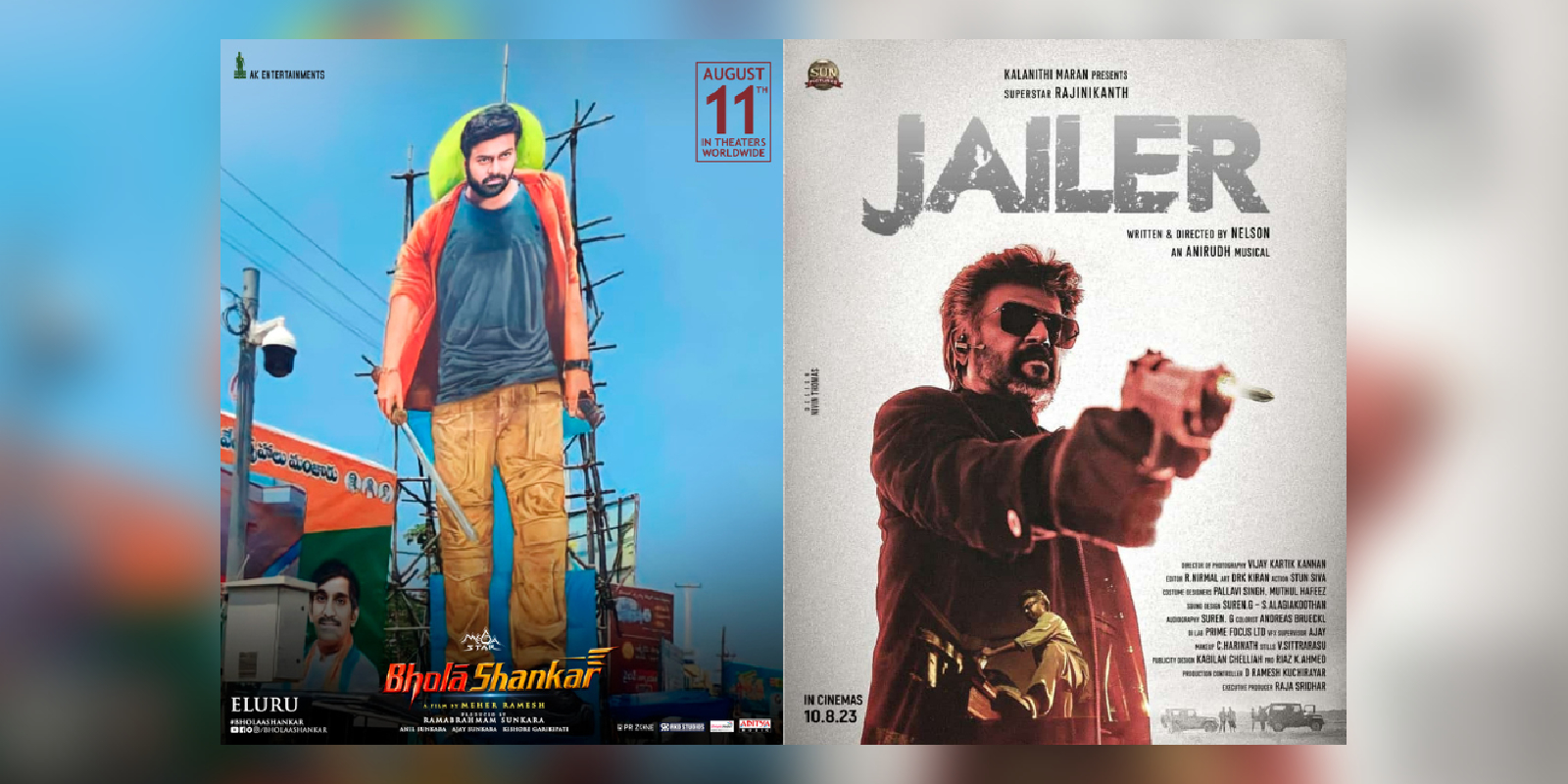 Jailer and Bhola Shankar