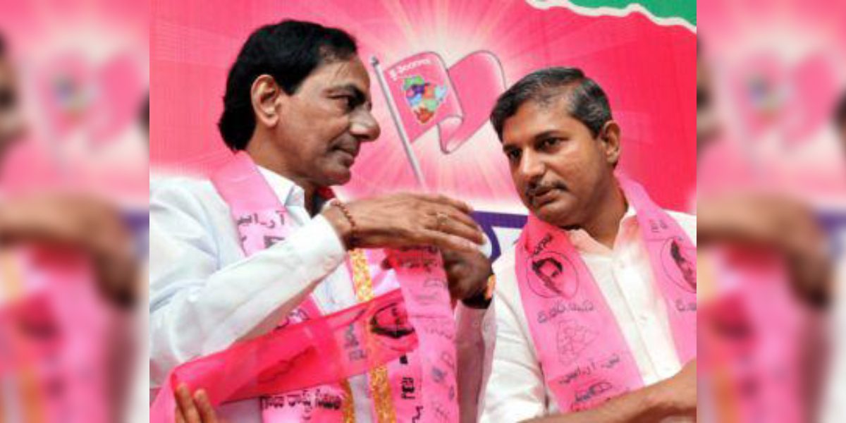 Agronomist Chennamaneni Ramesh with KCR. (Facebook)