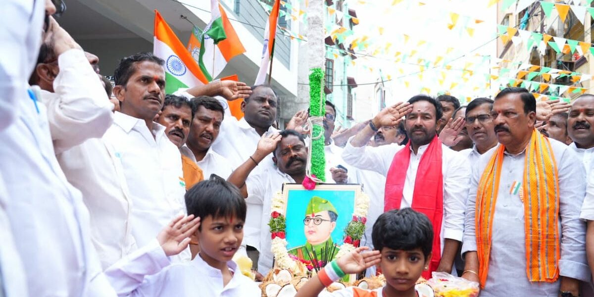 Kishan Reddy hoists the National flag