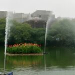Water cycles are being used to keep the Neknampur lake clean.