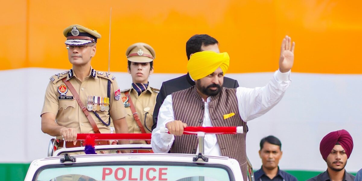Punjab CM Mann at the Independence Day parade