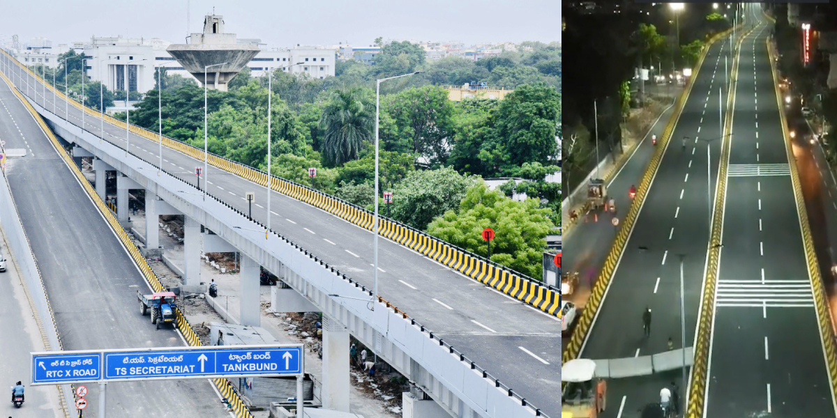 Rumble strips continue to uproar citizens as new Indira Park-VST steel flyover inaugurated in Hyderabad