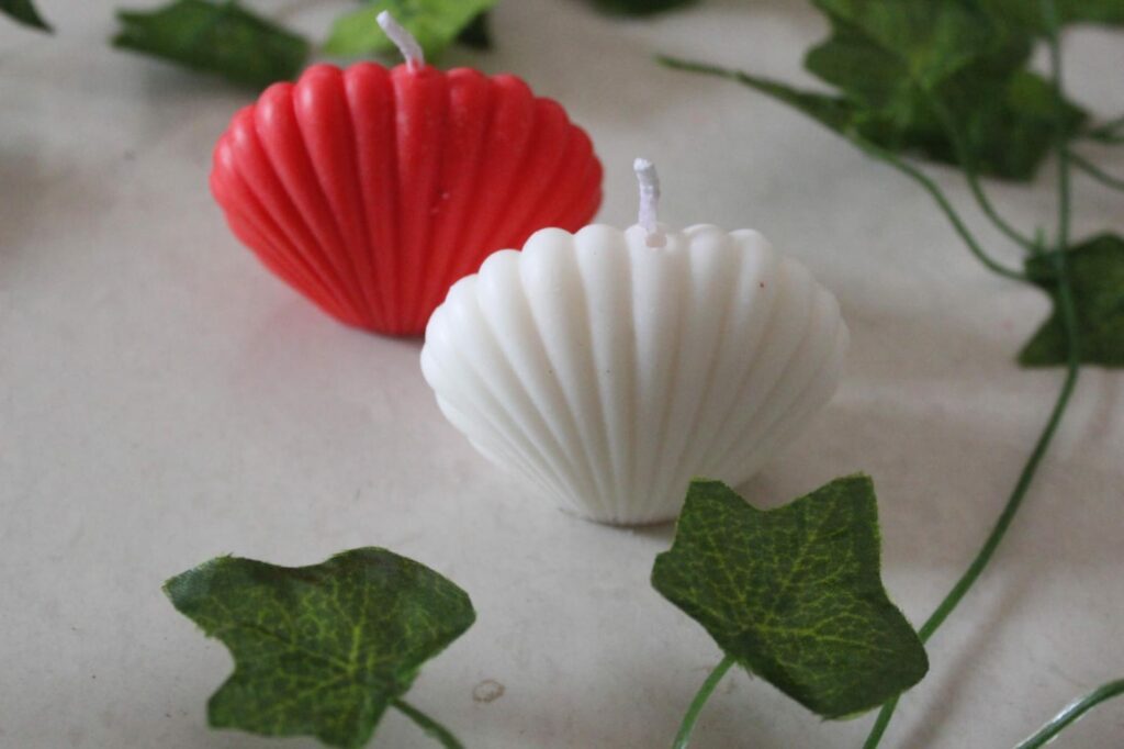 Shell mould candles.