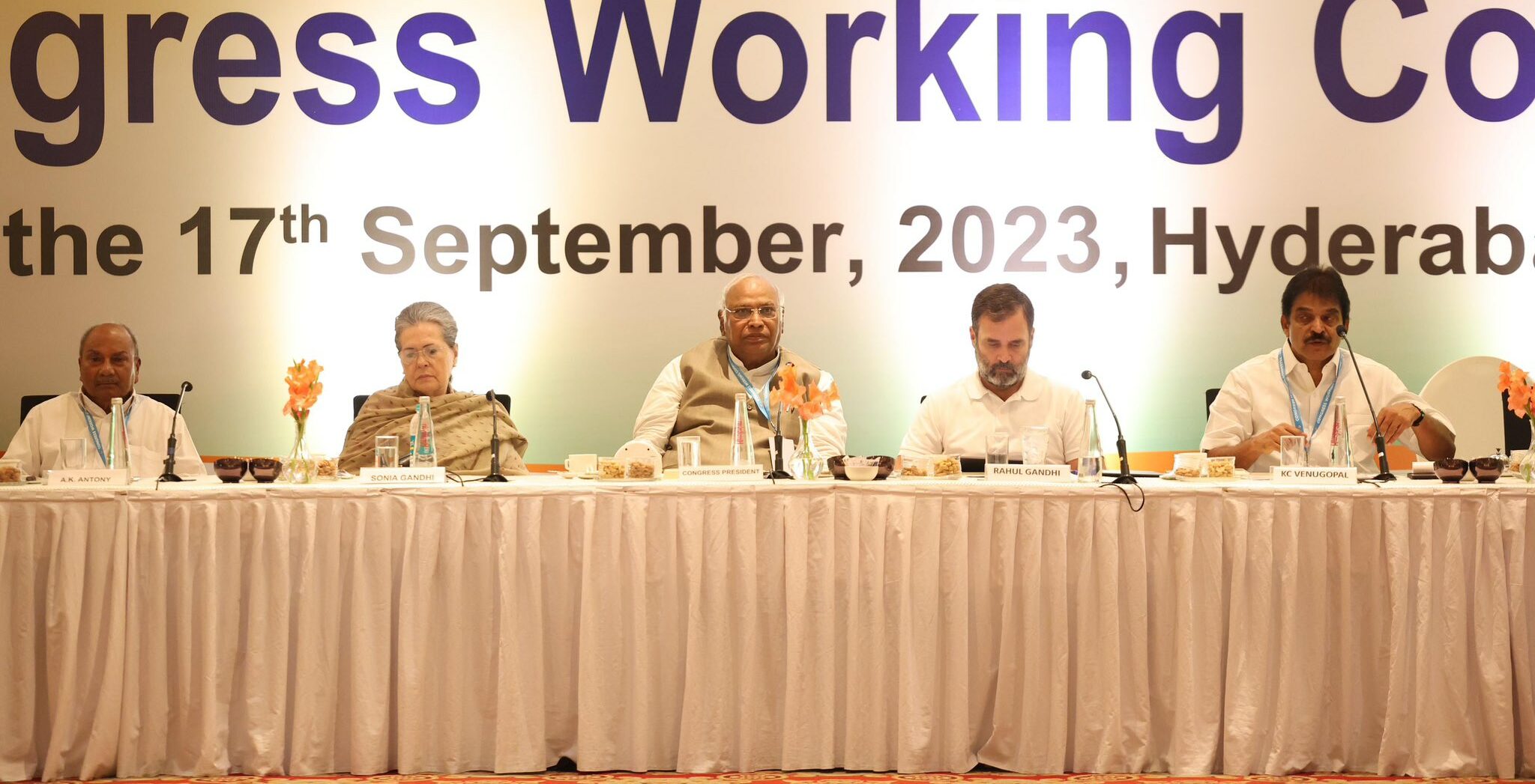Congress Working Committee Mallikarjun Kharge Rahul Gandhi