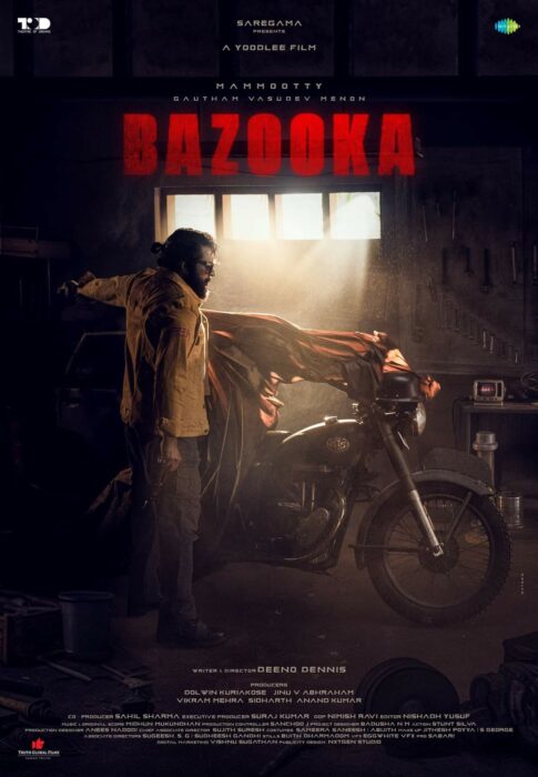 Mammootty's stylish look in upcoming movie Bazooka