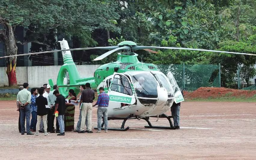 Pinarayi Vijayan helicopter