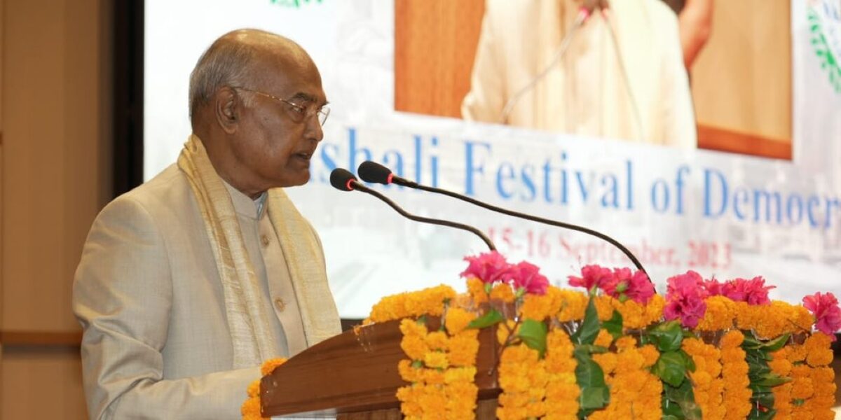 Former president of India, Ram Nath Kovind is leading the committee on simultaneous polls. (X)