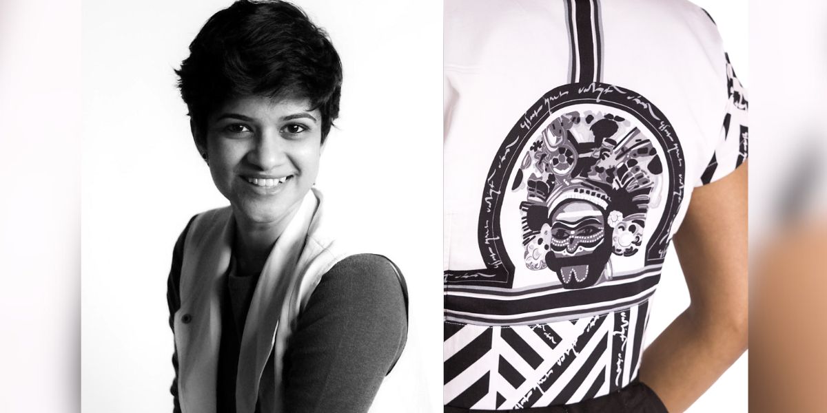 Vino Supraja's collection pays homage to Purisai's vibrant therukoothu (Street play) culture. (Supplied)