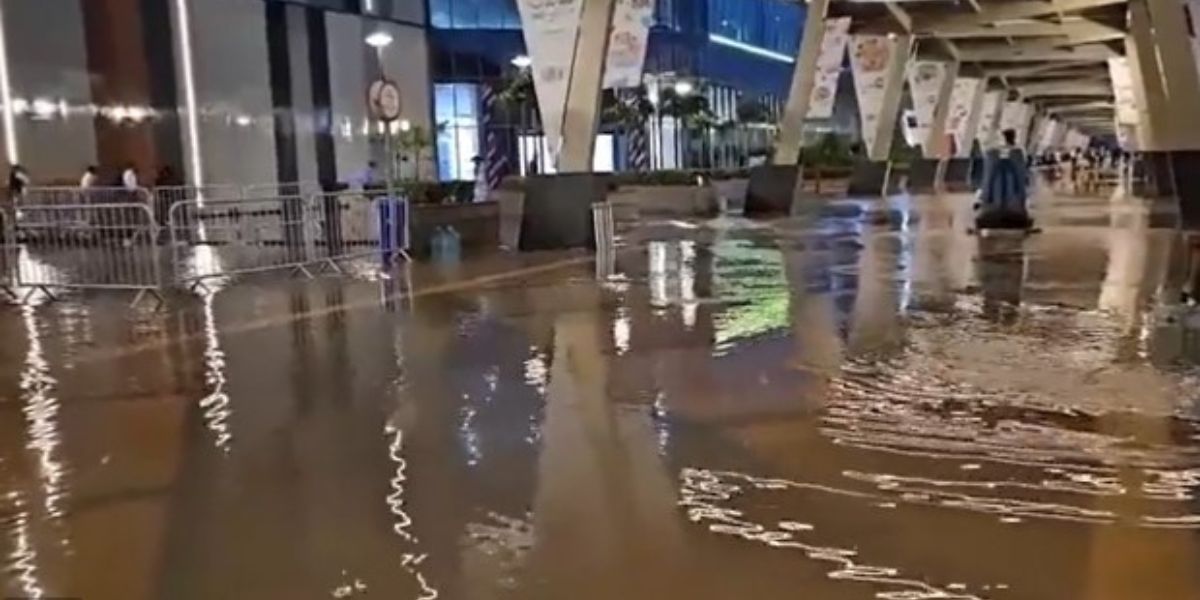 Waterlogging Bharat Mandapam