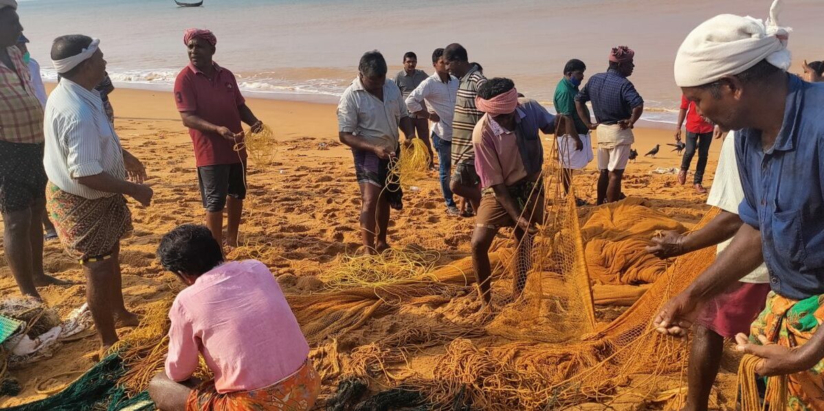 Fish workers Arabian sea cyclones