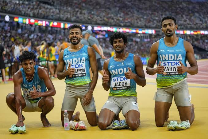 Rajesh Ramesh 4*400 metres