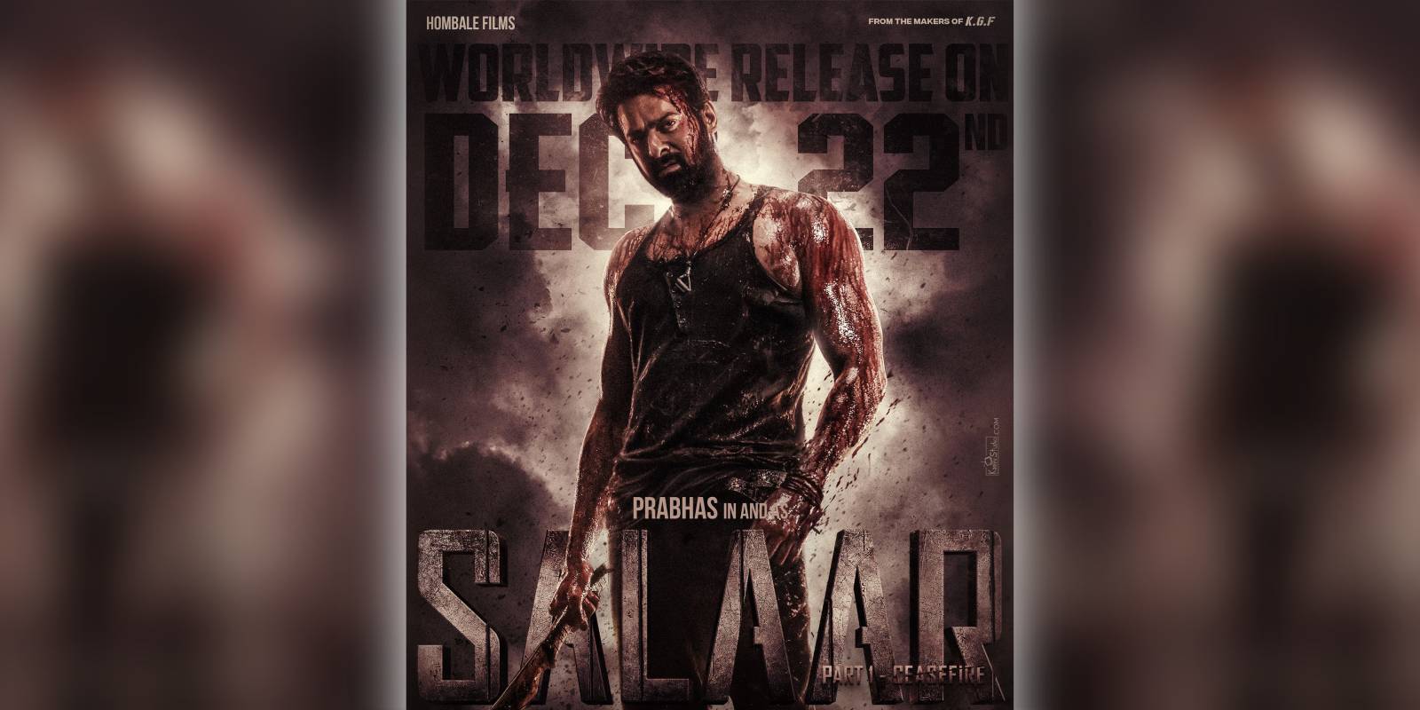 A poster of the film Salaar