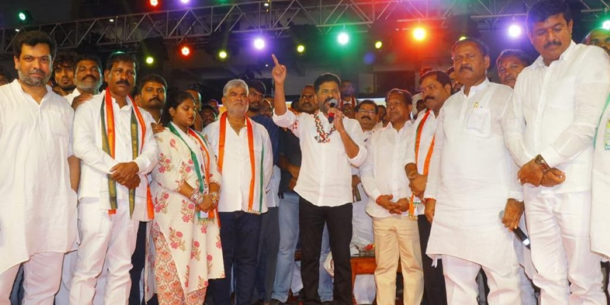 File photo of a Telangana Congress rally.