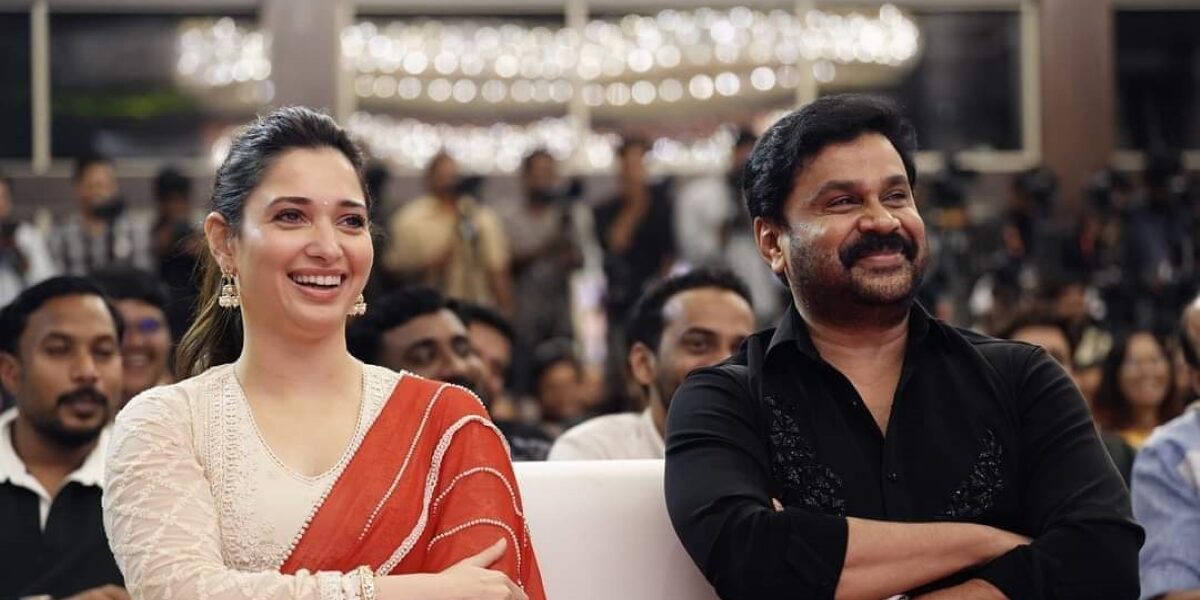 Dileep and Tamannaah Bhatia at the Bandra audio launch