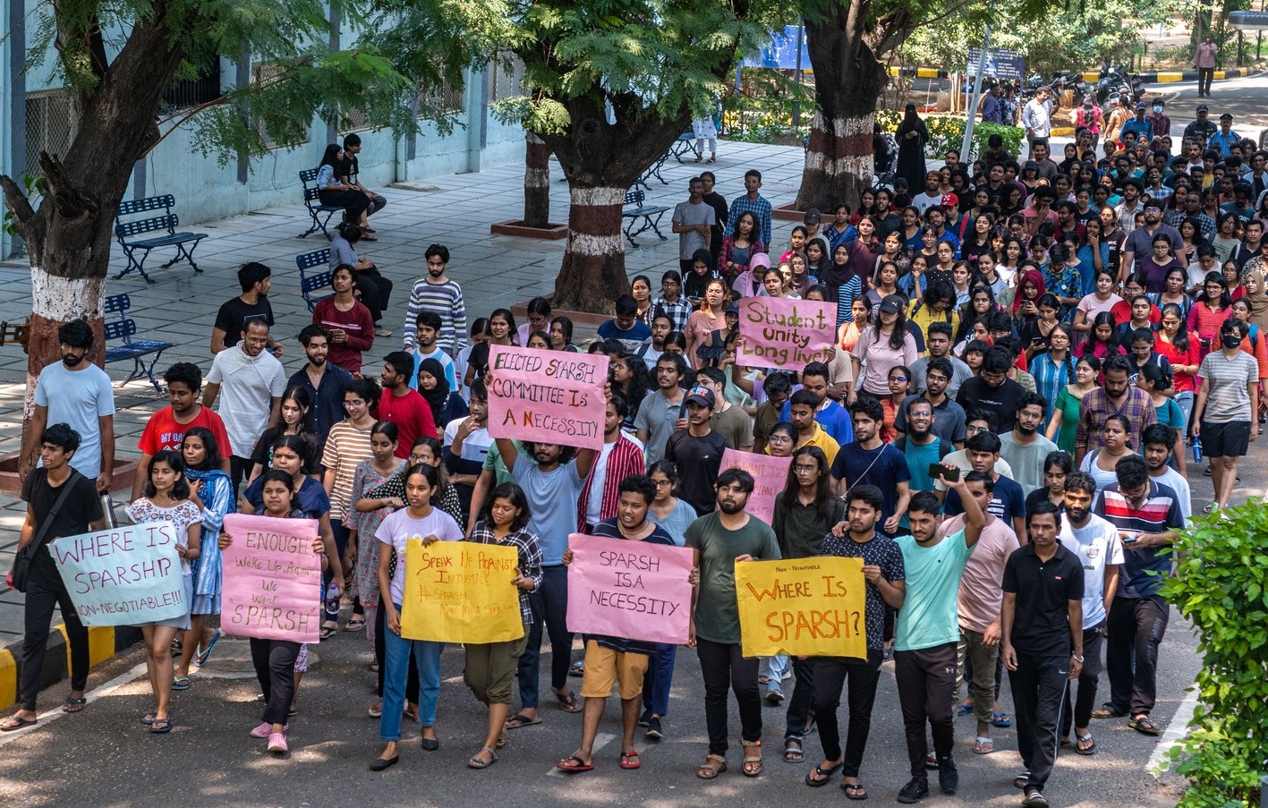 EFLU students protest enters 24 hours as demands for reconstitution of anti-sexual harassment committee amplifies