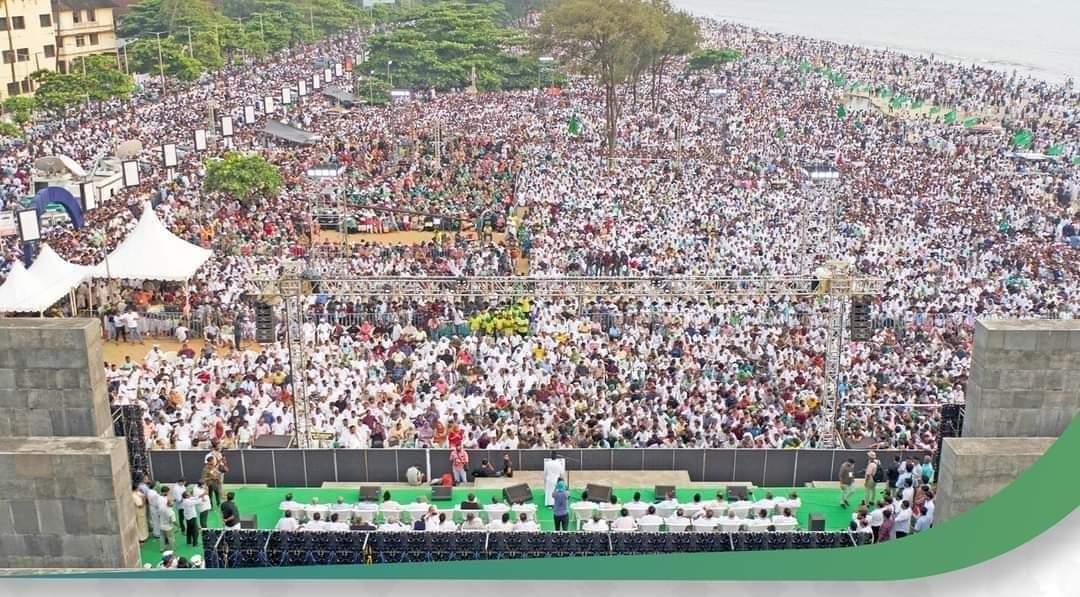 The IUML rally in solidarity wth Pakisthan in Kozhikode. Photo: Supplied