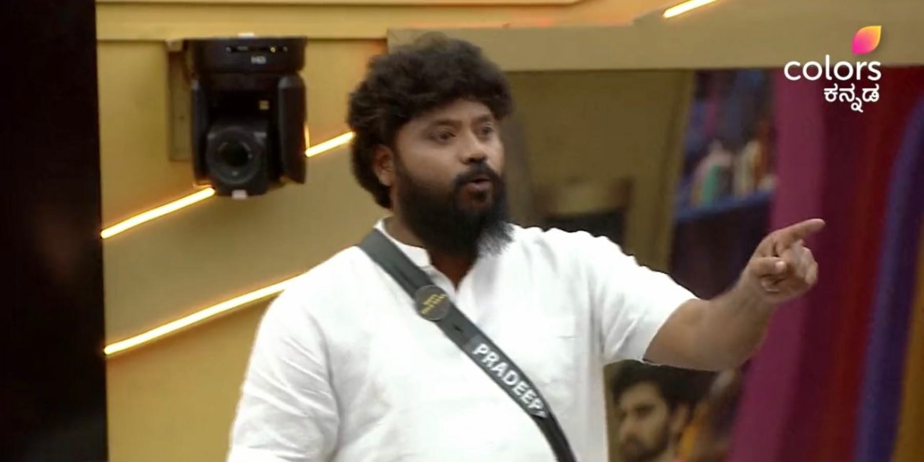 Colors Kannada promotion of Bigg Boss Kannada where Congress MLA Pradeep Eshwar was seen participating in the reality show. (Screengrab)