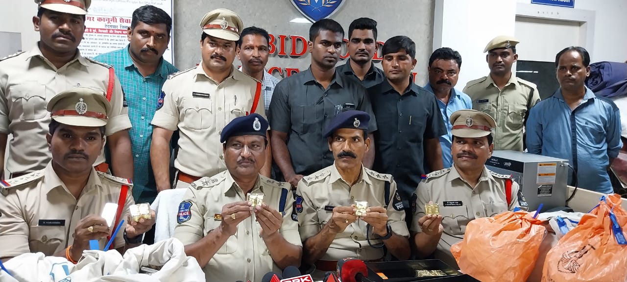 Model code of conduct: Police displaying all the seized items from the search operations. (Supplied)