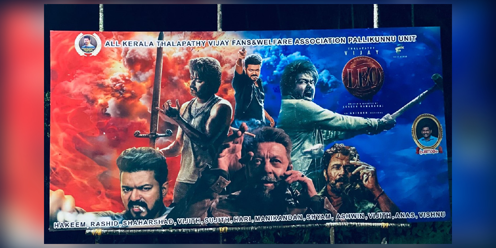 A flexi in Kerala ahead of Leo release