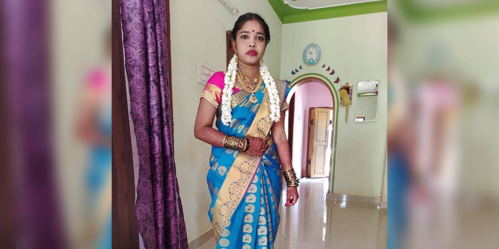 Soundarya, who was electrocuted with her infant daughter in Bengaluru on Sunday, 19 November, 2023.