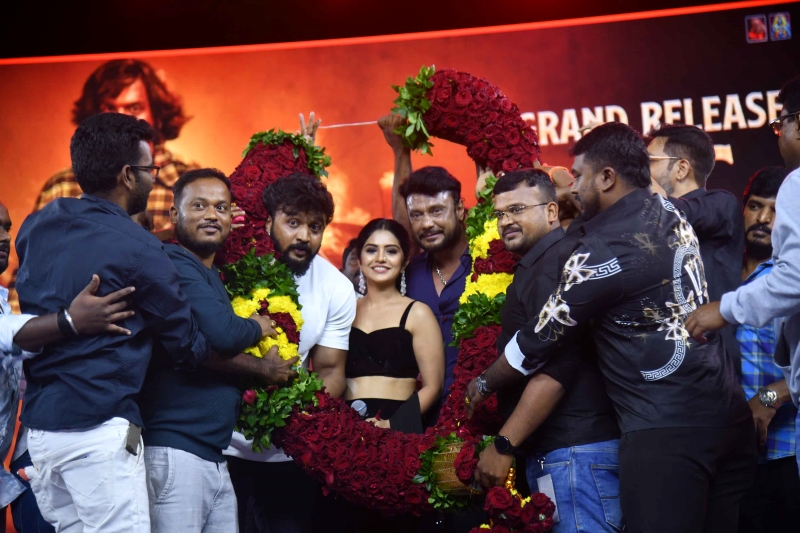 Darshan, Megha Shetty and Dhanveerrah at kaiva trailer launch