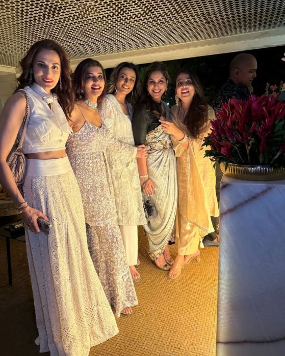 Shilpa Reddy Lakshmi Manchu Namrata Upasana diwali bash chiranjeevi house