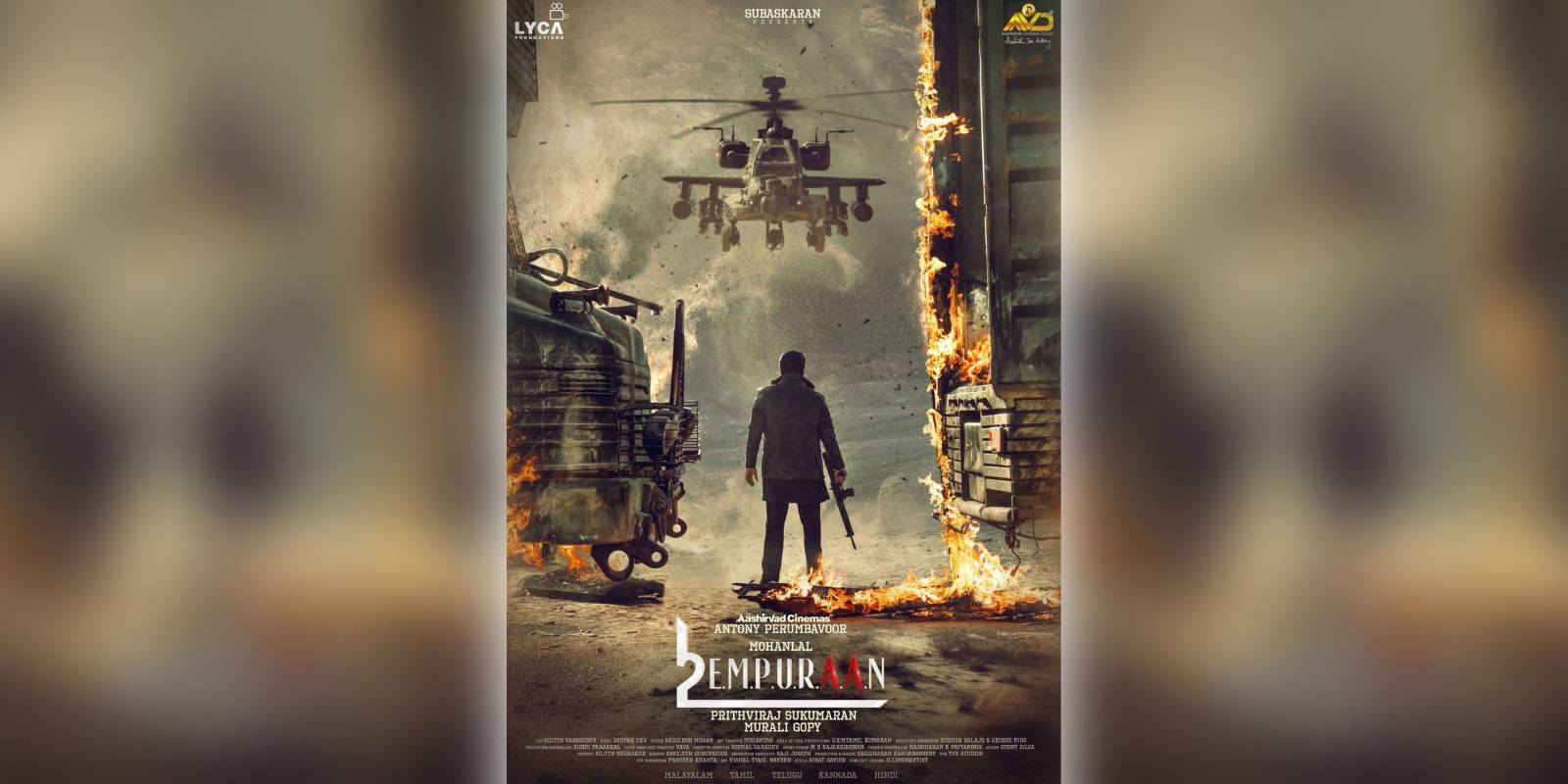 First look poster of the film Empuraan