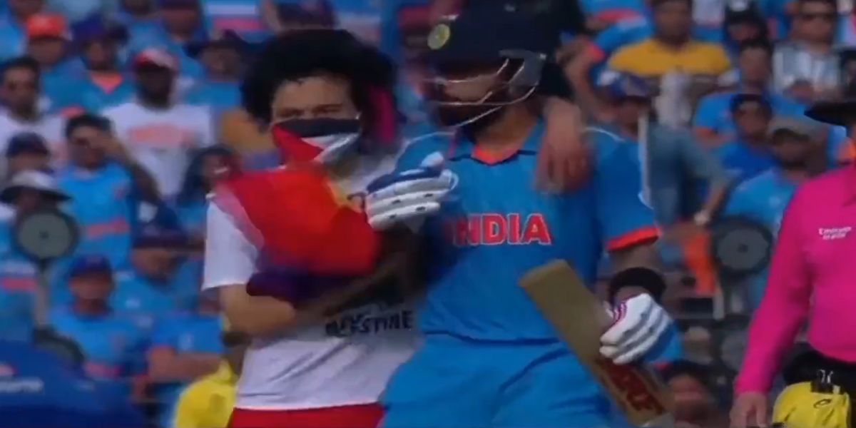 Pitch invader Ahmedabad