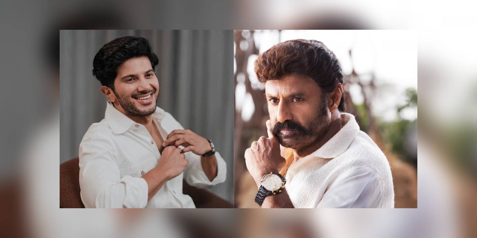 Dulquer Salmaan and Balakrishna